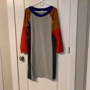 Roolee colorblock sweatshirt dress